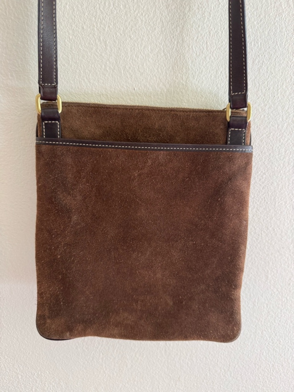 Vintage Y2K coach suede crossbody purse brown - Picture 6 of 12